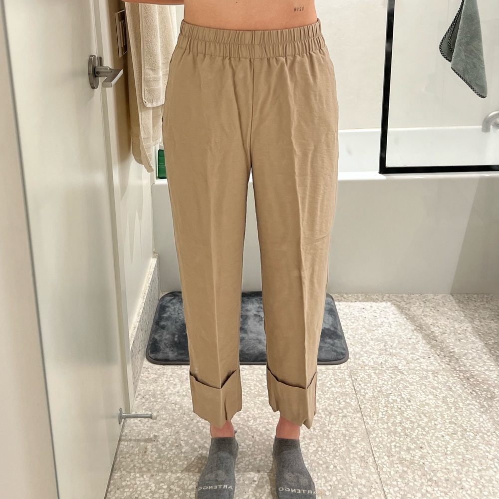 ZARA pants; color: tan/light brown; size: S/26